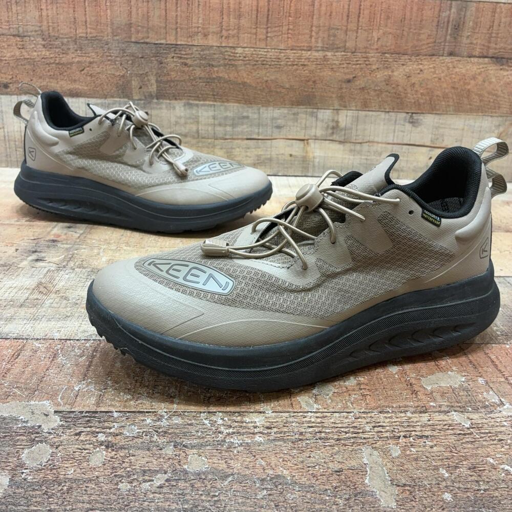 KEEN Shoes Mens Size 11 44.5 Beige Synthetic Low Top Hiking Comfort Sneaker